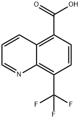 8-(trifluoromethyl)quinoline-5-carboxylic acid Struktur