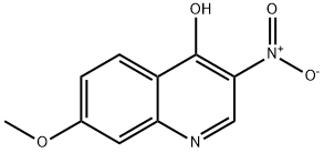 4-Quinolinol, 7-methoxy-3-nitro- Struktur