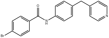 4-bromo-N-[4-(pyridin-4-ylmethyl)phenyl]benzamide Struktur