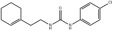 1-(4-chlorophenyl)-3-[2-(cyclohex-1-en-1-yl)ethyl]urea Struktur