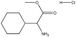 Methyl a-amino-cyclohexaneacetate HCl Struktur