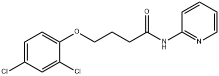 4-(2,4-dichlorophenoxy)-N-(pyridin-2-yl)butanamide Struktur