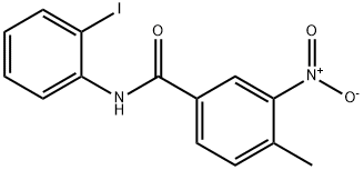 N-(2-iodophenyl)-4-methyl-3-nitrobenzamide Struktur