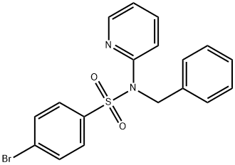 N-benzyl-4-bromo-N-(pyridin-2-yl)benzenesulfonamide Struktur