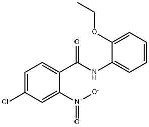 4-chloro-N-(2-ethoxyphenyl)-2-nitrobenzamide Struktur