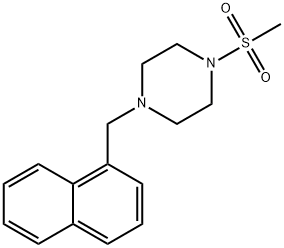 1-(methylsulfonyl)-4-(naphthalen-1-ylmethyl)piperazine Struktur