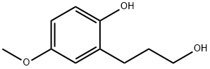 2-(3-Hydroxypropyl)-4-methoxyphenol Struktur