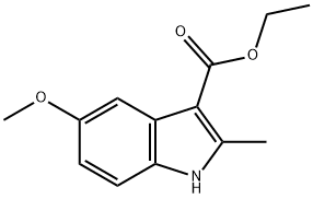 5-メトキシ-2-メチル-1H-インドール-3-カルボン酸エチル 化學(xué)構(gòu)造式