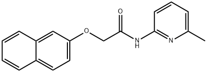 N-(6-methylpyridin-2-yl)-2-(naphthalen-2-yloxy)acetamide Struktur