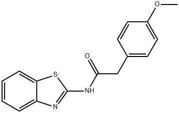 N-(1,3-benzothiazol-2-yl)-2-(4-methoxyphenyl)acetamide Struktur