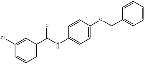 N-[4-(benzyloxy)phenyl]-3-chlorobenzamide Struktur