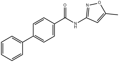 [1,1'-Biphenyl]-4-carboxamide, N-(5-methyl-3-isoxazolyl)- Struktur