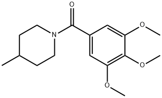 (4-methylpiperidin-1-yl)(3,4,5-trimethoxyphenyl)methanone Struktur