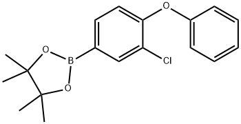 2-(3-Chloro-4-phenoxyphenyl)-4,4,5,5-tetramethyl-1,3,2-dioxaborolane Struktur