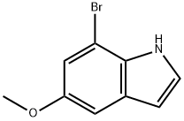 7-bromo-5-methoxy-1H-indole Struktur