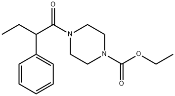 ethyl 4-(2-phenylbutanoyl)piperazine-1-carboxylate Struktur