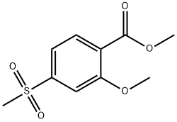 Methyl 2-methoxy-4-(methylsulfonyl)benzoate Struktur