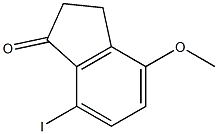 7-Iodo-4-methoxy-indan-1-one Struktur