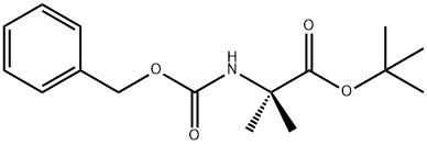 tert-Butyl 2-(benzyloxycarbonylamino)-2-methylpropanoate Struktur