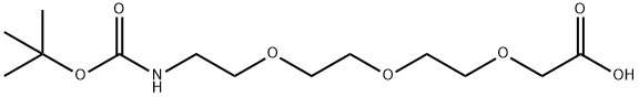 2,2-DIMETHYL-4-OXO-3,8,11,14-TETRAOXA-5-AZAHEXADECAN-16-OIC ACID Structure