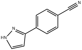 4-(1H-pyrazol-5-yl)benzonitrile Struktur