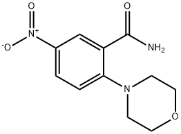 2-Morpholino-5-nitrobenzamide Struktur