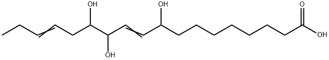 (10E,15Z)-9,12,13-trihydroxyoctadeca-10,15-dienoic acid Struktur