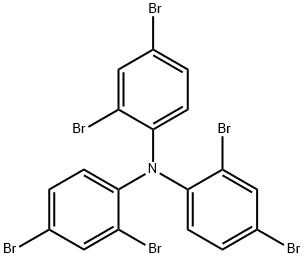 tris(2,4-dibromophenyl)amine Struktur