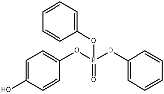 4-Hydroxyphenyl Diphenyl Phosphate Struktur