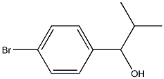 1-(4-bromophenyl)-2-methylpropan-1-ol Struktur