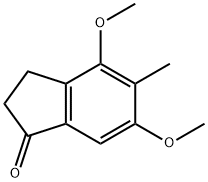 4,6-dimethoxy-5-methyl-2,3-dihydro-1H-inden-1-one Struktur