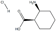 cis-2-Amino-1-cyclohexanecarboxylicacidhydrochloride Struktur