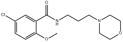 5-chloro-2-methoxy-N-[3-(morpholin-4-yl)propyl]benzamide Struktur