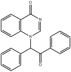 1-(2-Oxo-1,2-diphenylethyl)quinazolin-4(1H)-one Struktur