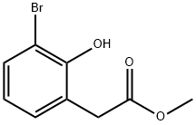 methyl 2-(3-bromo-2-hydroxyphenyl)acetate Struktur