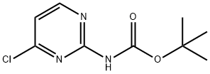 (4-Chloro-2-pyrimidinyl)carbamic acid 1,1-dimethylethyl ester Struktur