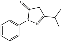 3-isopropyl-1-phenyl-1H-pyrazol-5(4H)-one Struktur