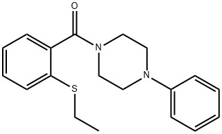 [2-(ethylsulfanyl)phenyl](4-phenylpiperazin-1-yl)methanone Struktur