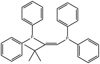 (Z)-3,3-Dimethyl-1,2-bis(diphenylphosphino)-1-butene Struktur