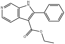 Ethyl 2-phenyl-1H-pyrrolo[2,3-c]pyridine-3-carboxylate Struktur