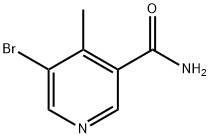 5-Bromo-4-methyl-3-pyridinecarboxamide Struktur