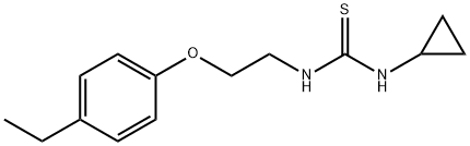 1-cyclopropyl-3-[2-(4-ethylphenoxy)ethyl]thiourea Struktur