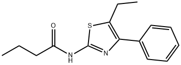 N-(5-ethyl-4-phenyl-1,3-thiazol-2-yl)butanamide Struktur