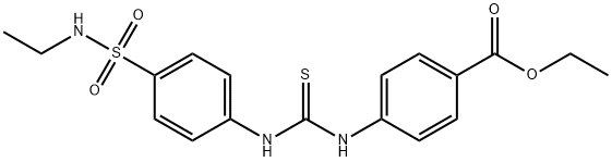 ethyl 4-(3-(4-(N-ethylsulfamoyl)phenyl)thioureido)benzoate Struktur