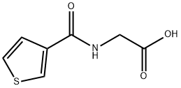 2-(thiophene-3-carboxamido)acetic acid Struktur