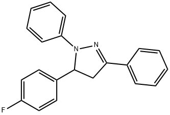 5-(4-fluorophenyl)-1,3-diphenyl-4,5-dihydro-1H-pyrazole Struktur