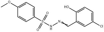 (Z)-N'-(5-chloro-2-hydroxybenzylidene)-4-methoxybenzenesulfonohydrazide Struktur