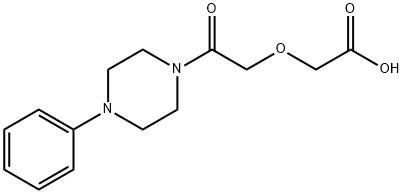 [2-oxo-2-(4-phenyl-1-piperazinyl)ethoxy]acetic acid Struktur