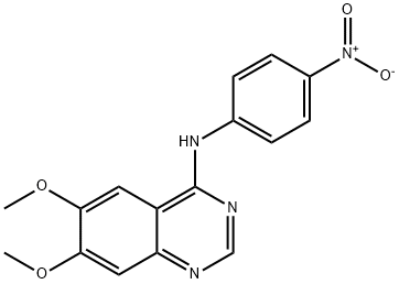 6,7-dimethoxy-N-(4-nitrophenyl)quinazolin-4-amine Struktur