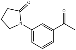 1-(3-acetylphenyl)-2-Pyrrolidinone Struktur